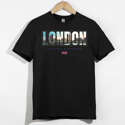 London Skyline Shirt: England Flag, London Travel Gift