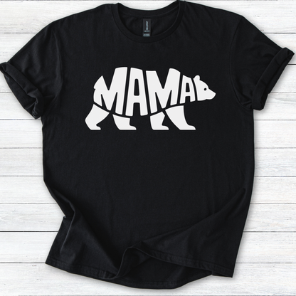 Mama Bear T-Shirt, Graphic Tee for Moms, Cute Unisex Shirt, Bold Mother's Day Gift, Softstyle Tee for Her