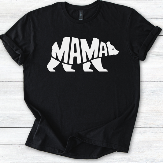 Mama Bear T-Shirt, Graphic Tee for Moms, Cute Unisex Shirt, Bold Mother's Day Gift, Softstyle Tee for Her