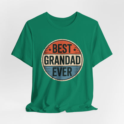 Best Grandad Ever Retro T-Shirt, Vintage Style Fathers Day Gift