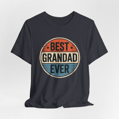 Best Grandad Ever Retro T-Shirt, Vintage Style Fathers Day Gift