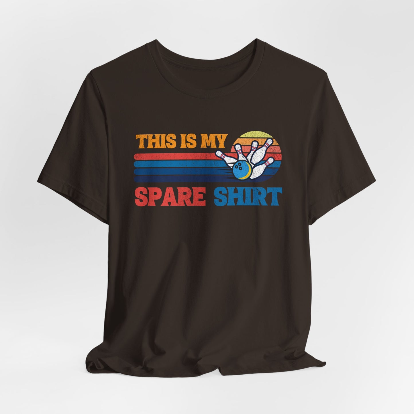 This Is My Spare Shirt Bowler Tee | Bowling Retro Logo