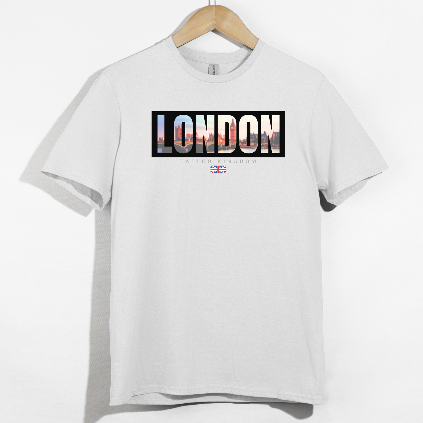 London Skyline Shirt: England Flag, London Travel Gift