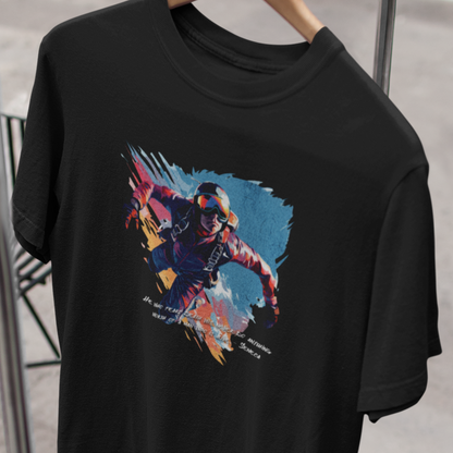 Stoic Quote T Shirt, Senaca Tee, Stoicism Gift, Skydiver Shirt, Motivational, Explorer, Stoic Philosophy, Embrace Life, Adventure T-Shirt