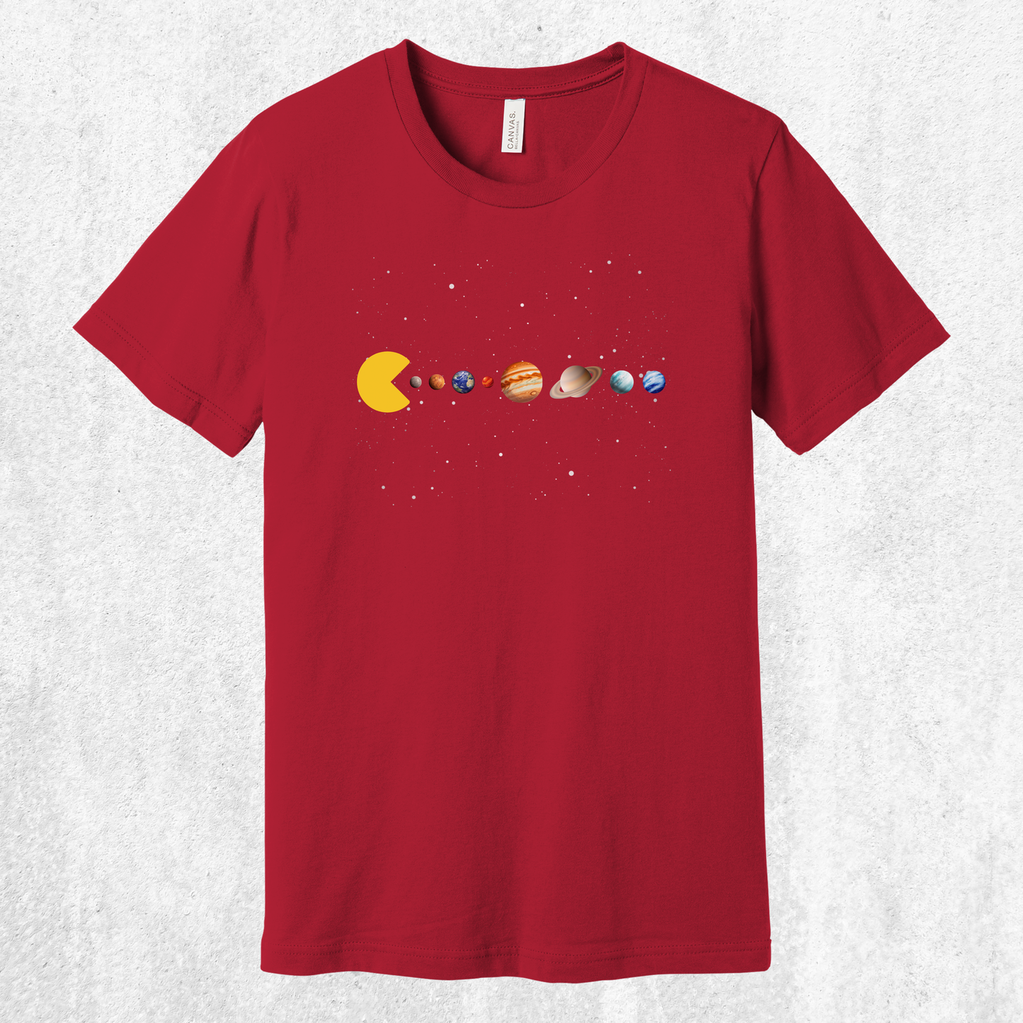 Eating The Solar System Tee | Space Video Game Planets