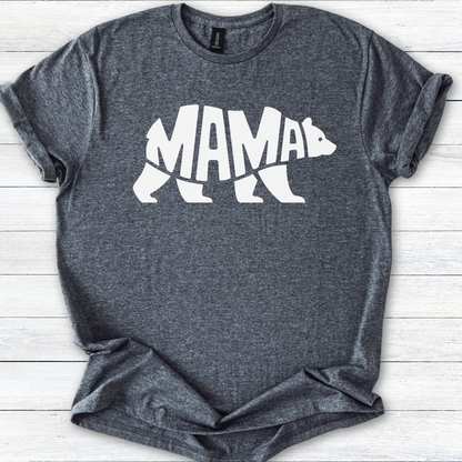 Mama Bear T-Shirt, Graphic Tee for Moms, Cute Unisex Shirt, Bold Mother's Day Gift, Softstyle Tee for Her