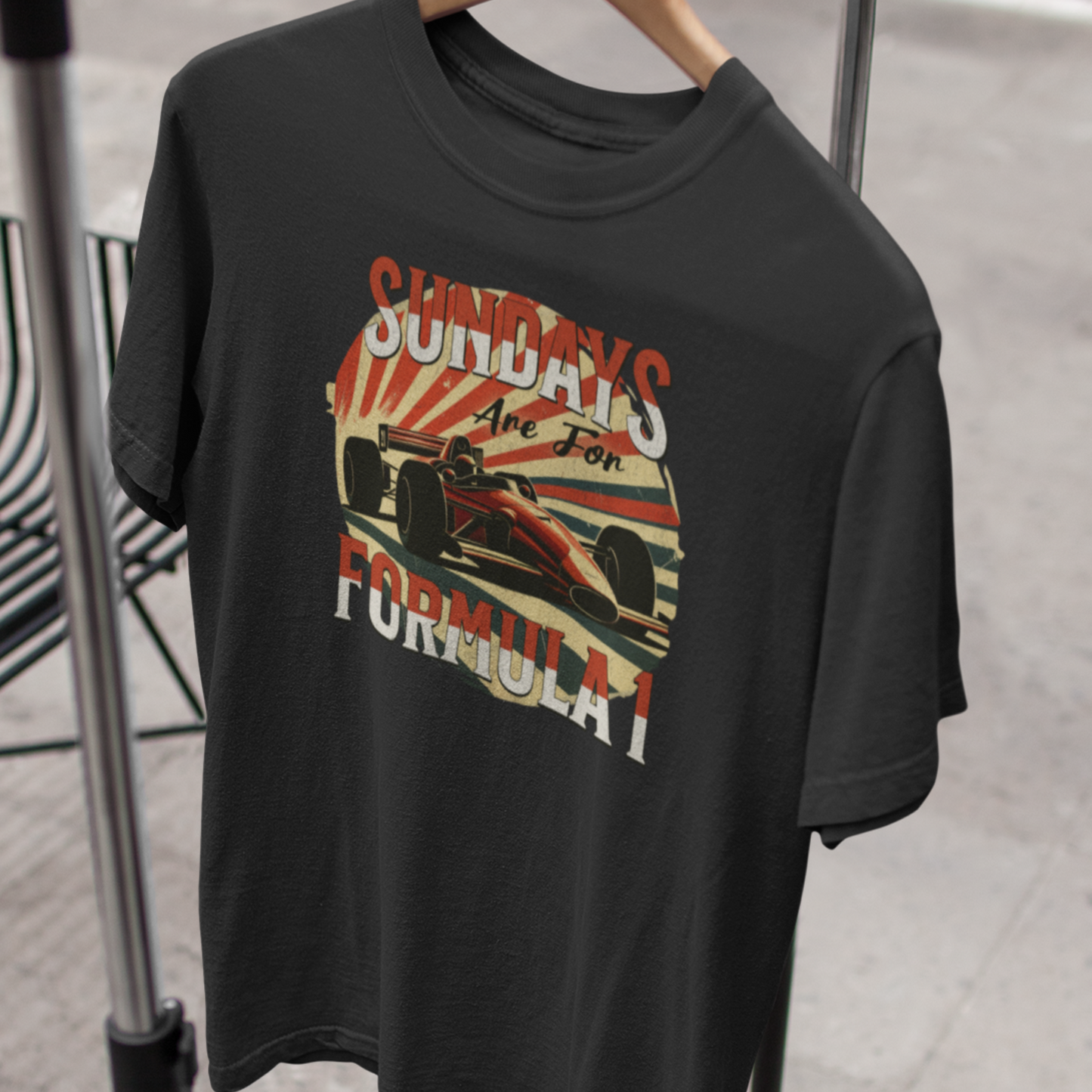 Formula 1 T-Shirt, Sundays are for Formula 1, Retro F1 Graphic Tee, Classic Race Car, Motorsport Enthusiast Gift, F1 Gift