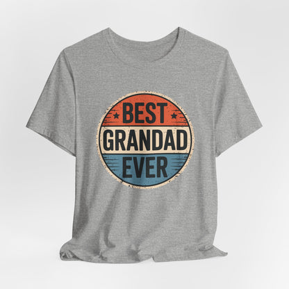 Best Grandad Ever Retro T-Shirt, Vintage Style Fathers Day Gift