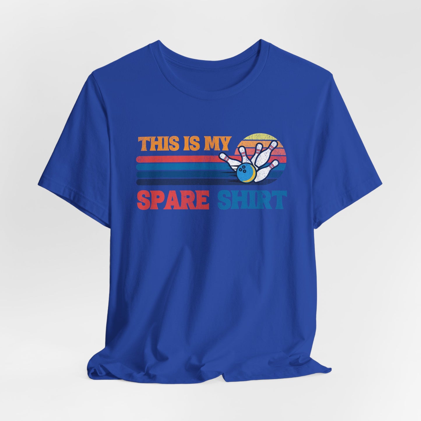 This Is My Spare Shirt Bowler Tee | Bowling Retro Logo