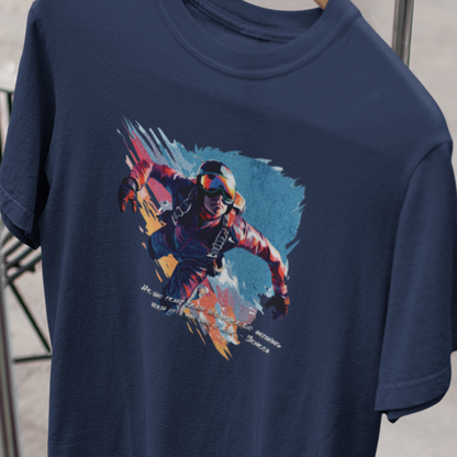 Stoic Quote T Shirt, Senaca Tee, Stoicism Gift, Skydiver Shirt, Motivational, Explorer, Stoic Philosophy, Embrace Life, Adventure T-Shirt