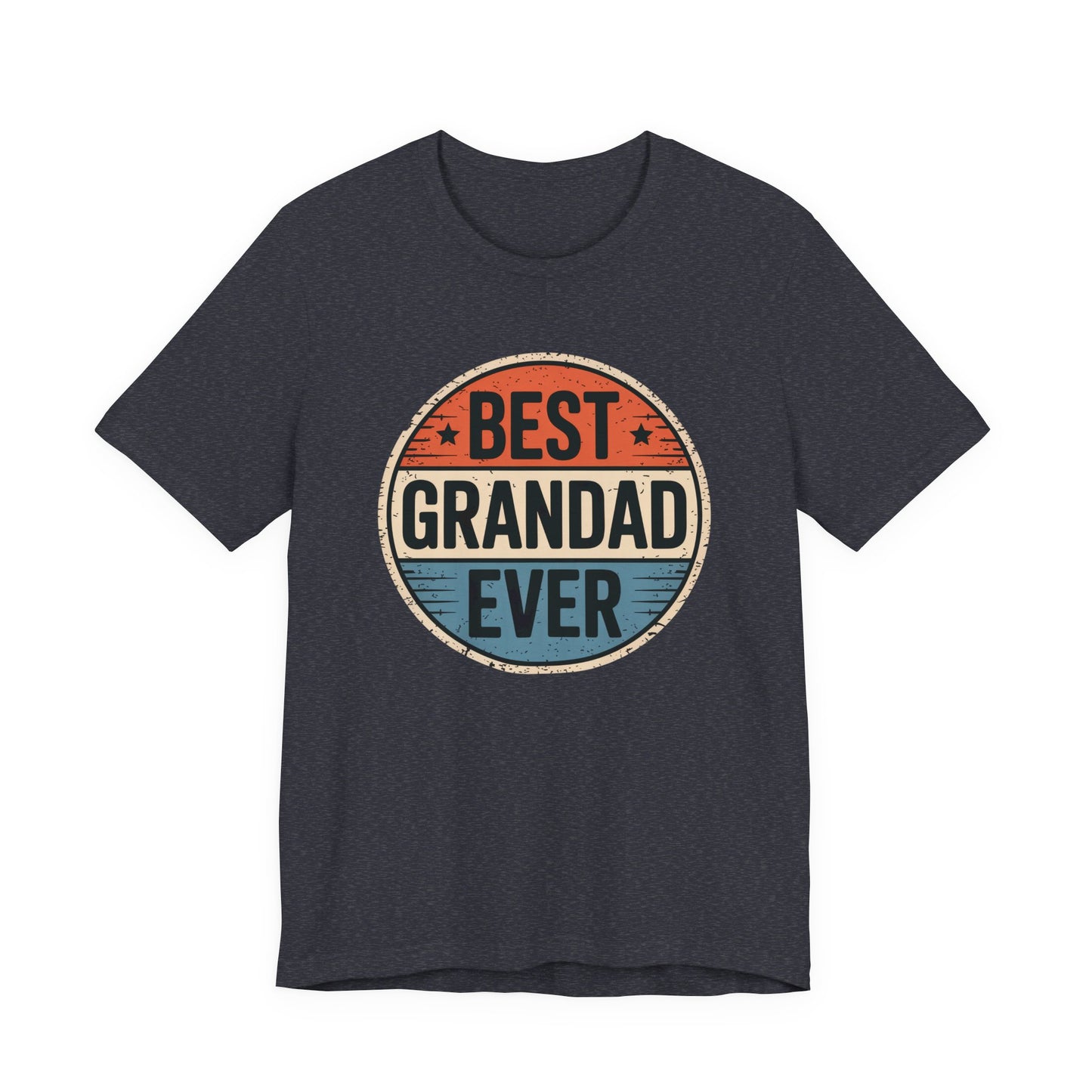 Best Grandad Ever Retro T-Shirt, Vintage Style Fathers Day Gift