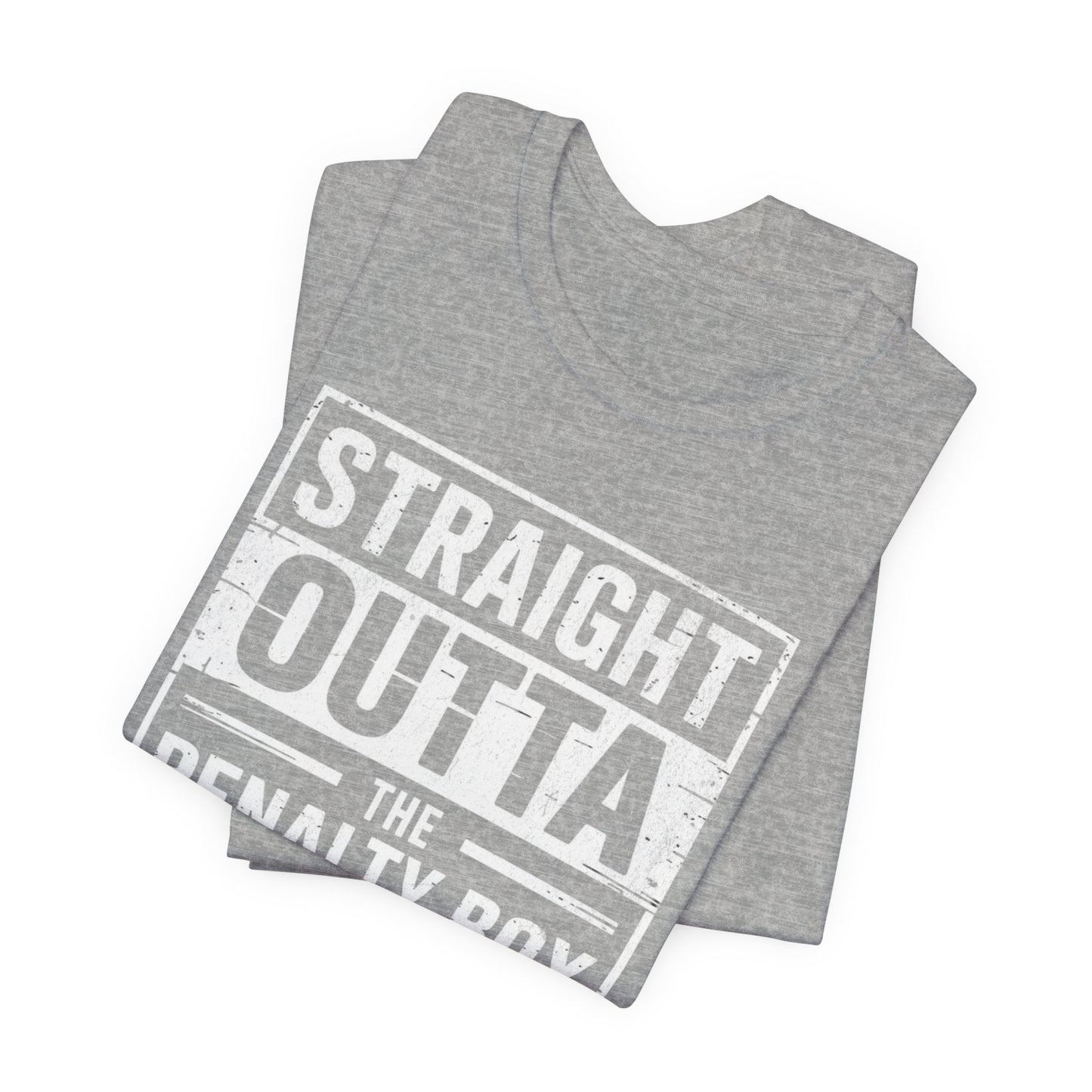 Straight Outta The Penalty Box Ice Hockey Shirt | Hockey Mask & Sticks Tee