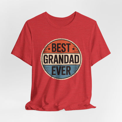 Best Grandad Ever Retro T-Shirt, Vintage Style Fathers Day Gift