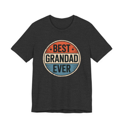 Best Grandad Ever Retro T-Shirt, Vintage Style Fathers Day Gift