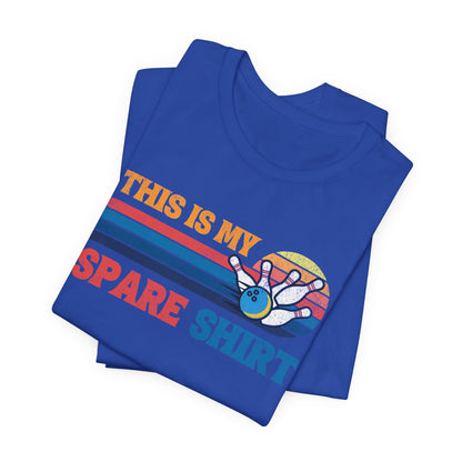 This Is My Spare Shirt Bowler Tee | Bowling Retro Logo