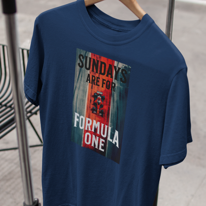 Formula 1 T-Shirt, Sundays are for Formula One, Motorsport Enthusiast Gift, F1 Gift