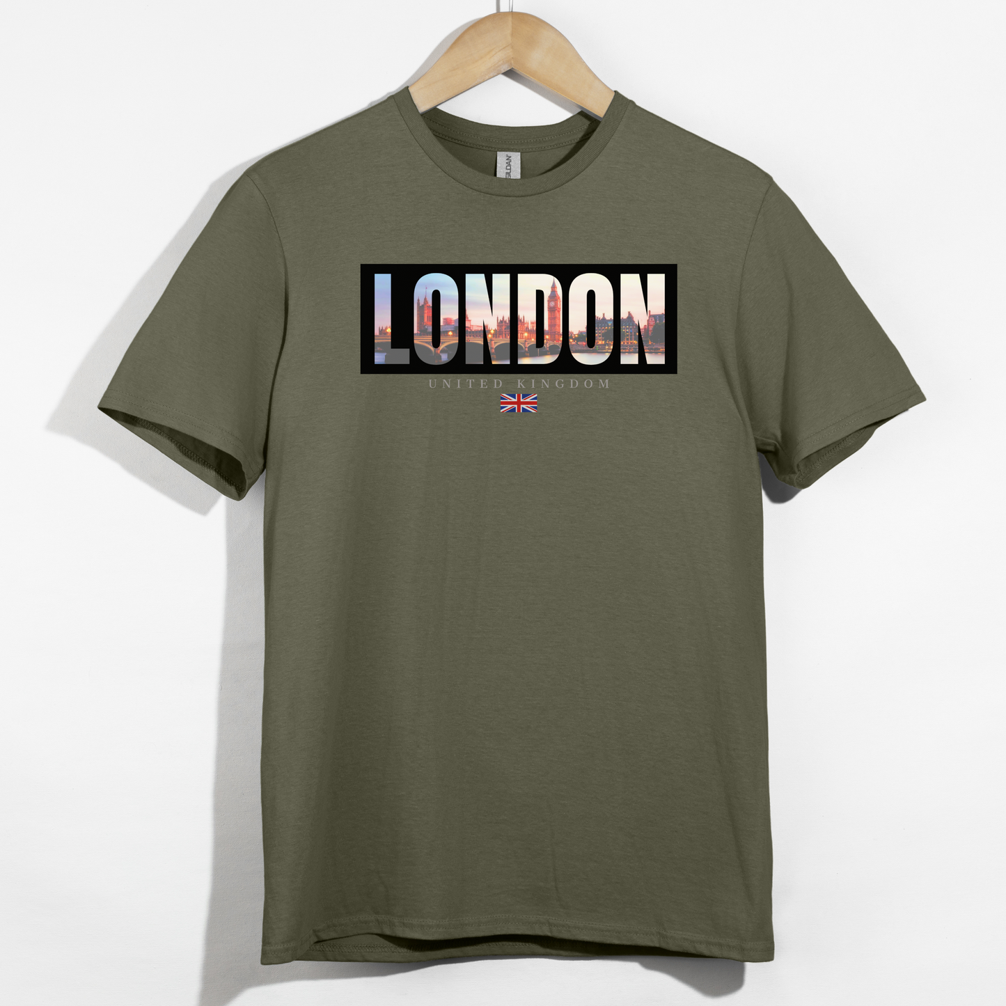 London Skyline Shirt: England Flag, London Travel Gift