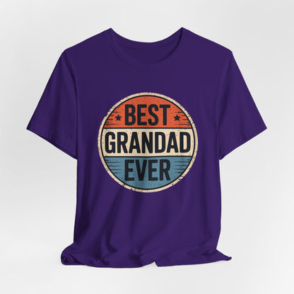 Best Grandad Ever Retro T-Shirt, Vintage Style Fathers Day Gift