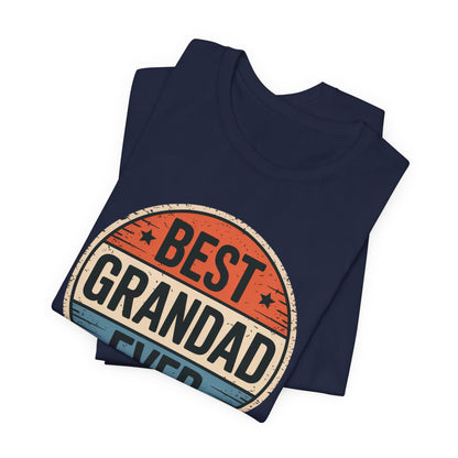 Best Grandad Ever Retro T-Shirt, Vintage Style Fathers Day Gift