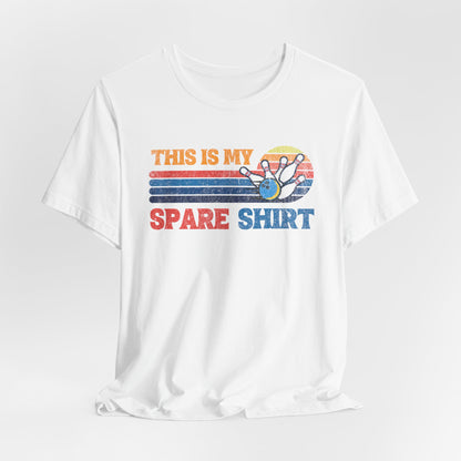 This Is My Spare Shirt Bowler Tee | Bowling Retro Logo