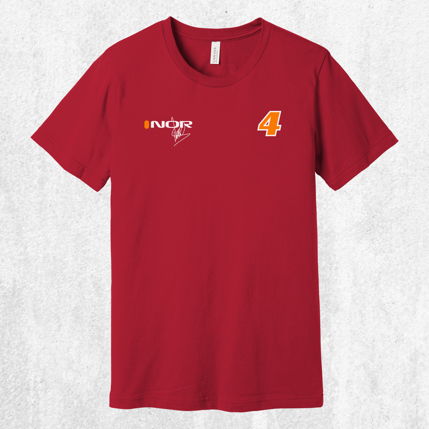 Lando Norris F1 Signature Tee — NOR #4 Race Fan T‑Shirt