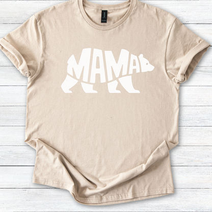 Mama Bear T-Shirt, Graphic Tee for Moms, Cute Unisex Shirt, Bold Mother's Day Gift, Softstyle Tee for Her