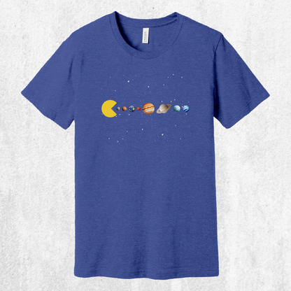Eating The Solar System Tee | Space Video Game Planets