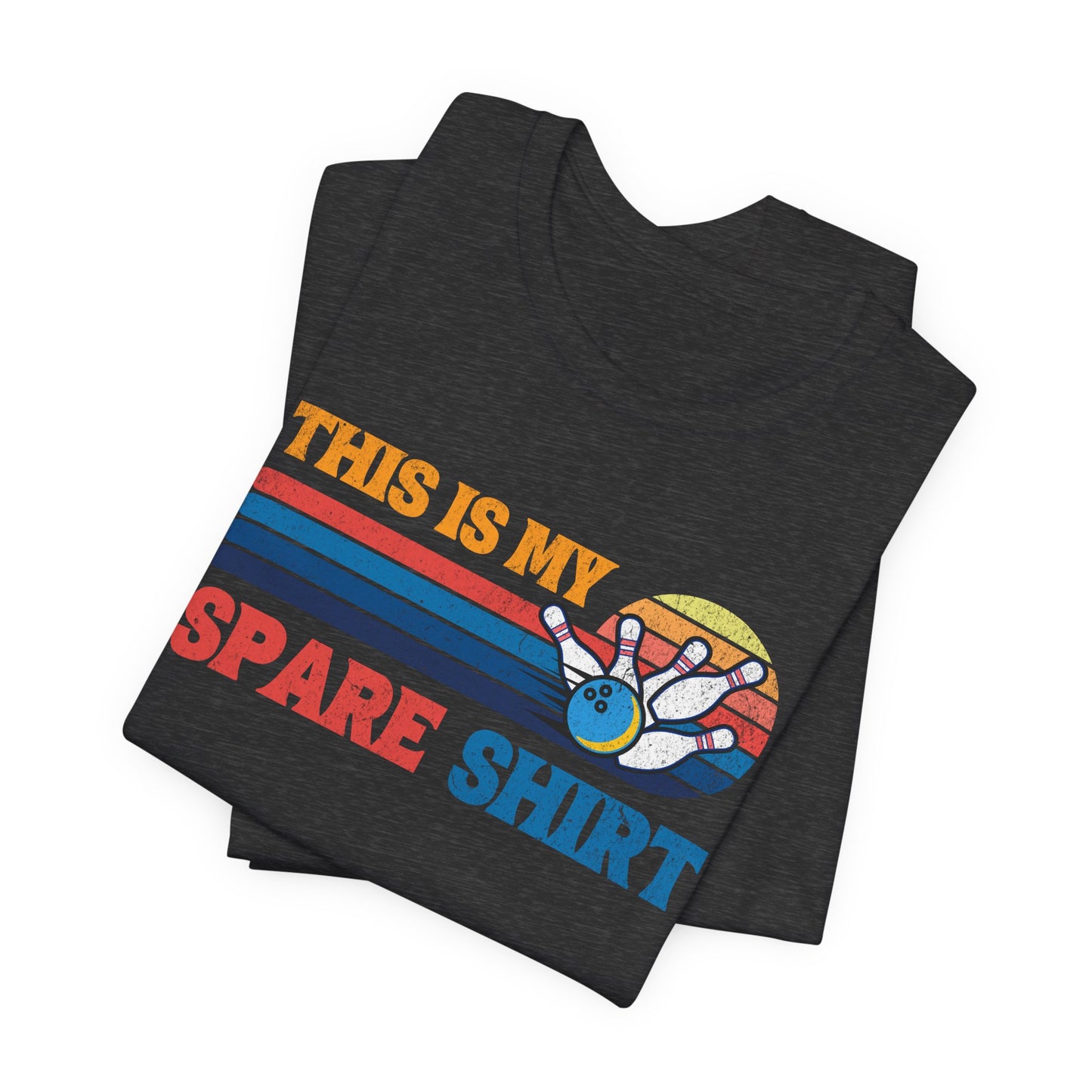 This Is My Spare Shirt Bowler Tee | Bowling Retro Logo