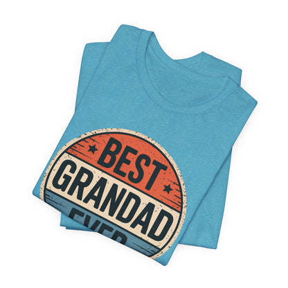 Best Grandad Ever Retro T-Shirt, Vintage Style Fathers Day Gift