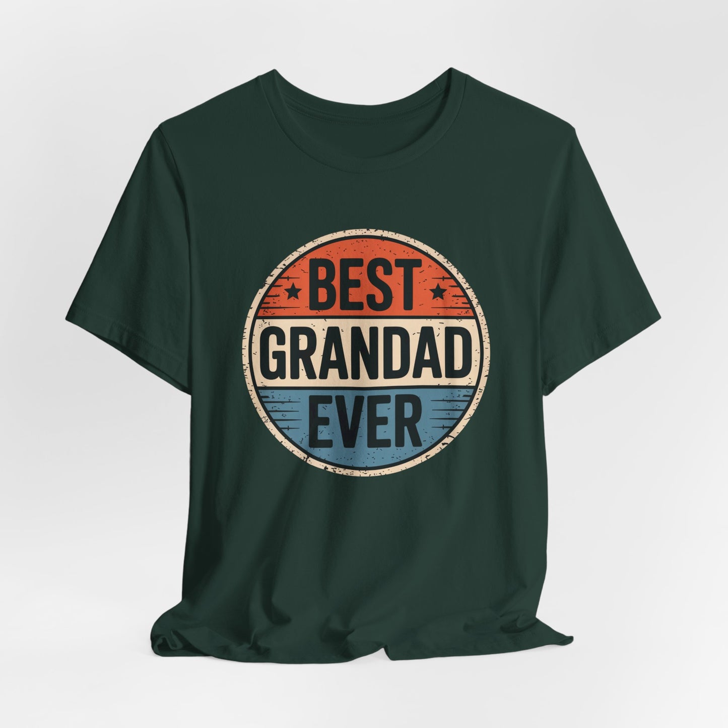 Best Grandad Ever Retro T-Shirt, Vintage Style Fathers Day Gift
