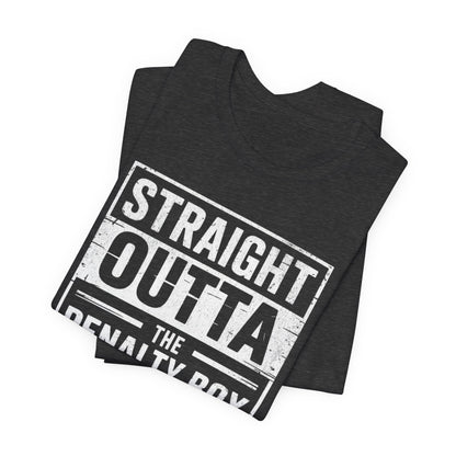 Straight Outta The Penalty Box Ice Hockey Shirt | Hockey Mask & Sticks Tee