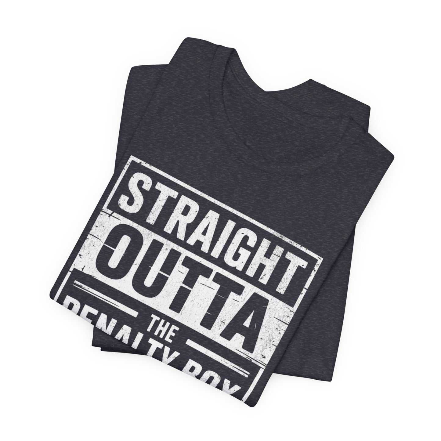 Straight Outta The Penalty Box Ice Hockey Shirt | Hockey Mask & Sticks Tee