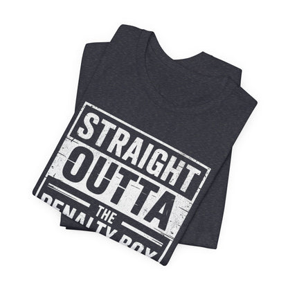 Straight Outta The Penalty Box Ice Hockey Shirt | Hockey Mask & Sticks Tee
