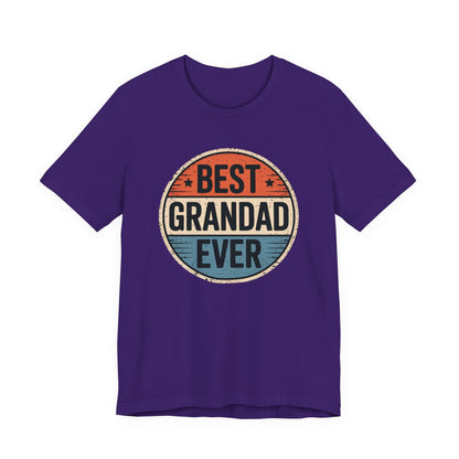 Best Grandad Ever Retro T-Shirt, Vintage Style Fathers Day Gift