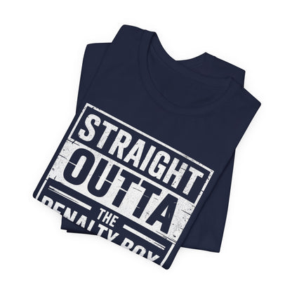 Straight Outta The Penalty Box Ice Hockey Shirt | Hockey Mask & Sticks Tee