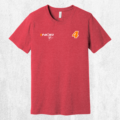 Lando Norris F1 Signature Tee — NOR #4 Race Fan T‑Shirt