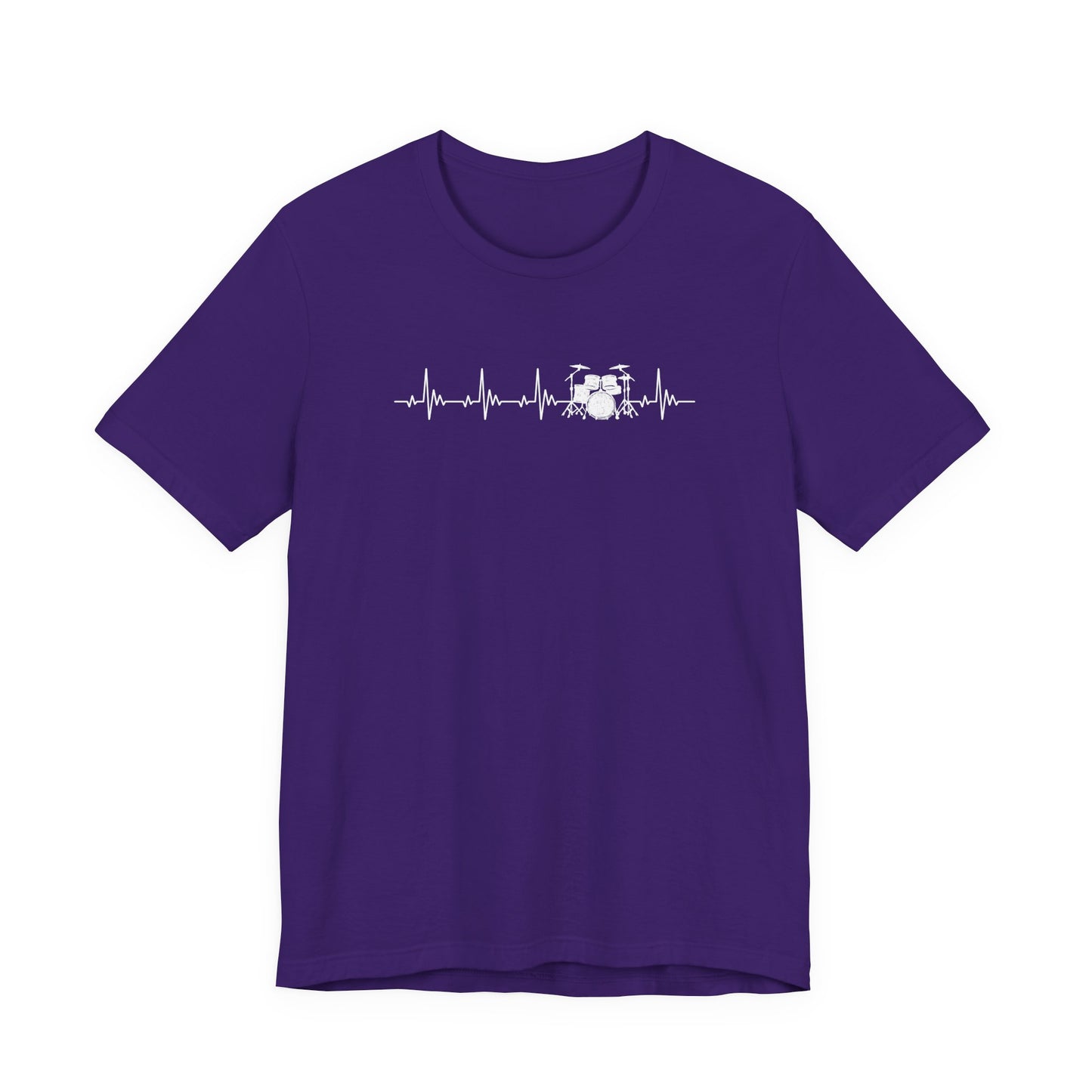 Heartbeat Drum Set T-Shirt | Heart Beats for Drumming Tee