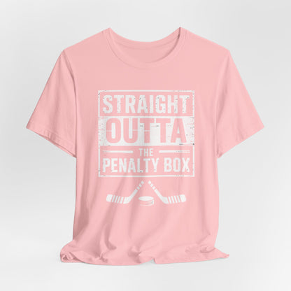 Straight Outta The Penalty Box Ice Hockey Shirt | Hockey Mask & Sticks Tee