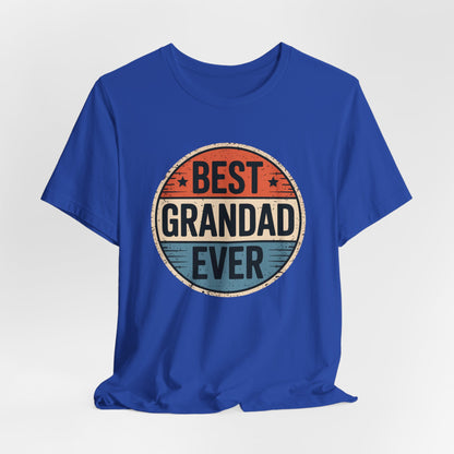 Best Grandad Ever Retro T-Shirt, Vintage Style Fathers Day Gift