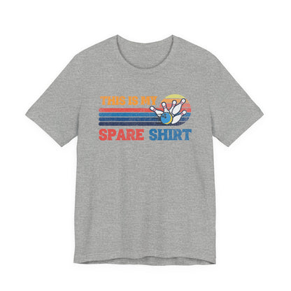 This Is My Spare Shirt Bowler Tee | Bowling Retro Logo