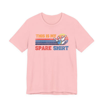 This Is My Spare Shirt Bowler Tee | Bowling Retro Logo