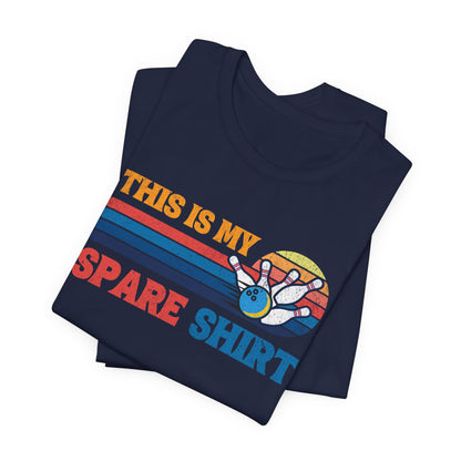 This Is My Spare Shirt Bowler Tee | Bowling Retro Logo