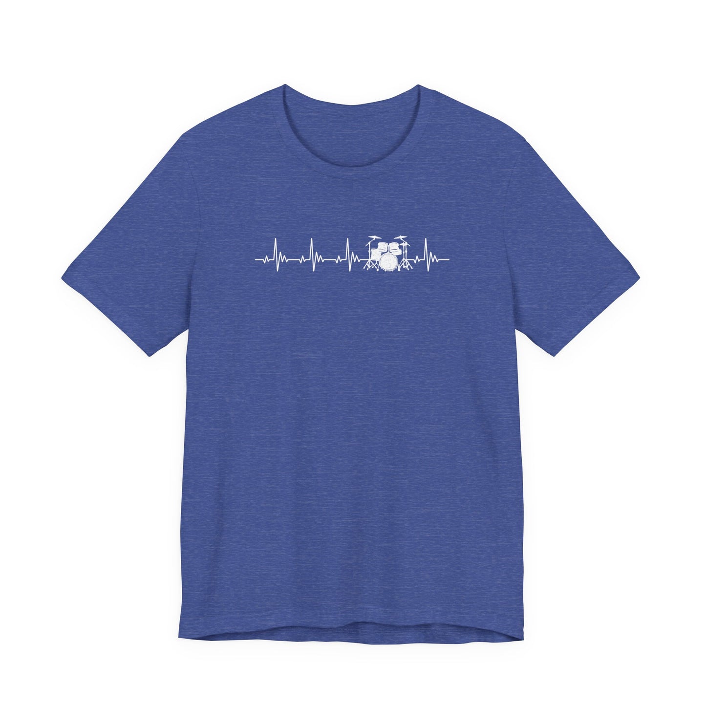 Heartbeat Drum Set T-Shirt | Heart Beats for Drumming Tee