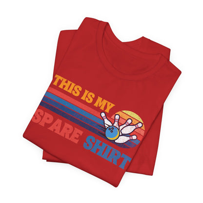 This Is My Spare Shirt Bowler Tee | Bowling Retro Logo