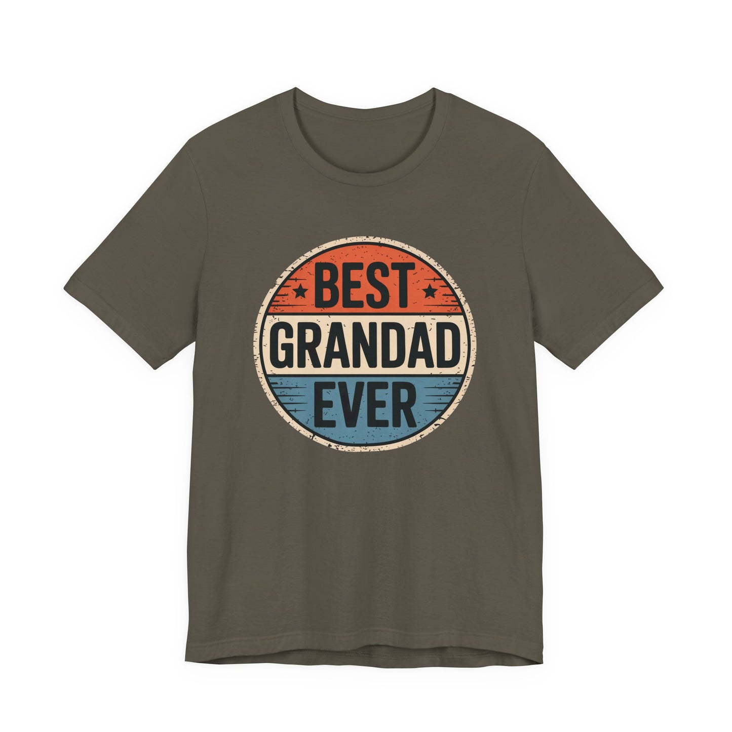 Best Grandad Ever Retro T-Shirt, Vintage Style Fathers Day Gift