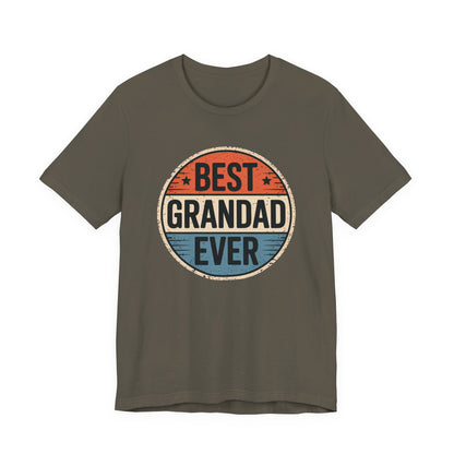 Best Grandad Ever Retro T-Shirt, Vintage Style Fathers Day Gift
