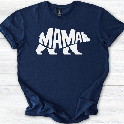 Mama Bear T-Shirt, Graphic Tee for Moms, Cute Unisex Shirt, Bold Mother's Day Gift, Softstyle Tee for Her