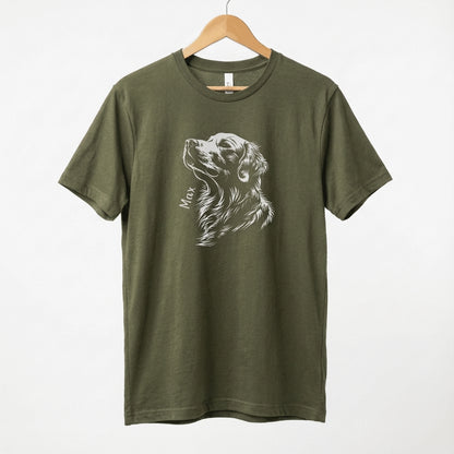 Personalised Golden Retriever Shirt, Gift for Golden Retriever Owner, Golden Retriever Tee, Unisex Softstyle T-Shirt