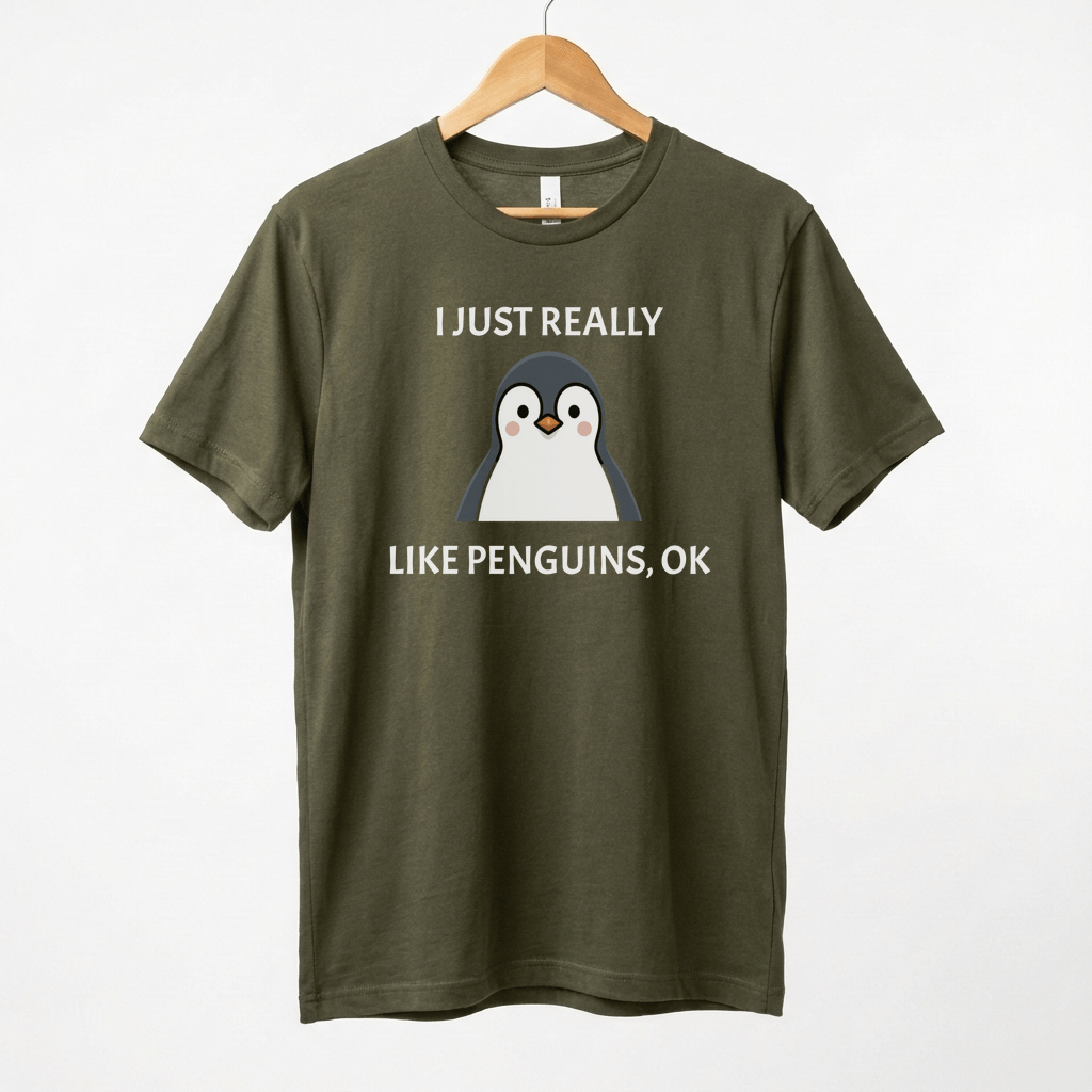 I Just Really Like Penguins Ok T-Shirt | Penguin Lover Tee