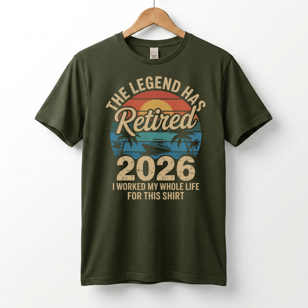 This Legend Has Retired 2026 T-Shirt | I Worked My Whole Life For This Tee